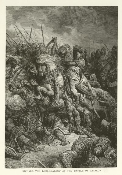 Ricardo Corazón de León en la Batalla de Ascalón, 1192 de American School