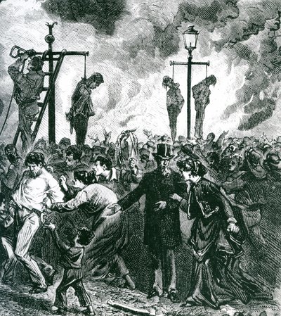 Disturbios durante el Gran Incendio de Chicago en 1871 de American School