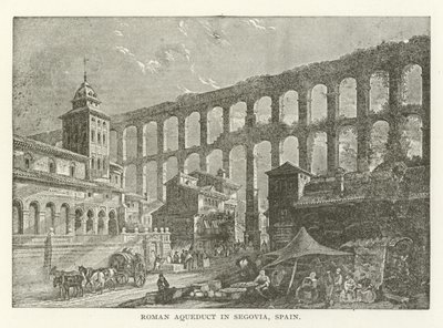 Acueducto romano en Segovia, España de American School