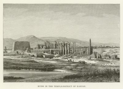 Ruinas en el distrito del templo de Karnak de American School