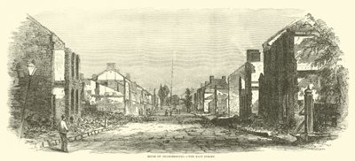 Ruinas de Chambersburg, la calle principal, septiembre 1864 de American School