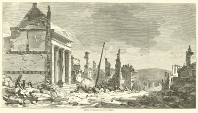 Ruinas de Richmond, Main Street, abril 1865 de American School