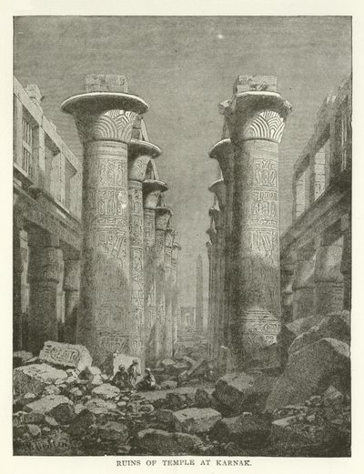 Ruinas del templo en Karnak de American School