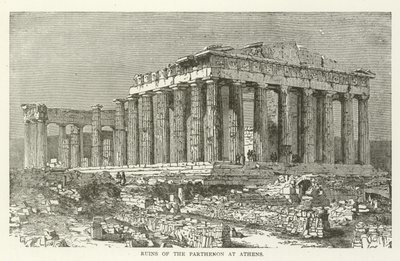 Ruinas del Partenón en Atenas de American School