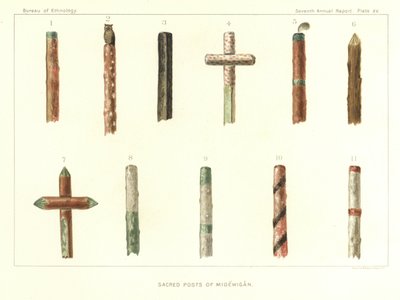 Postes sagrados de Midewigan de American School