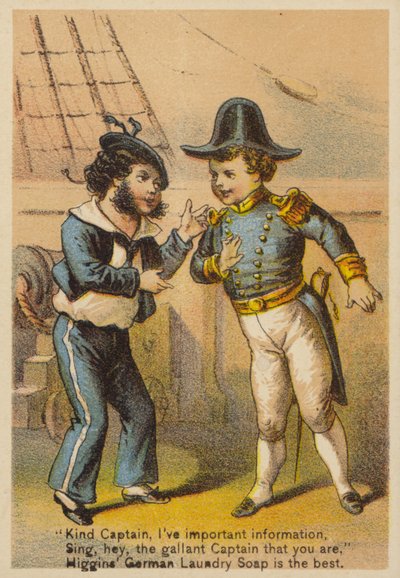 Marinero y capitán en el mar de American School