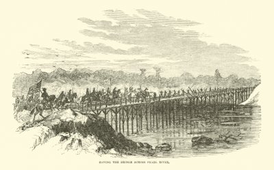 Salvando el puente sobre el río Pearl, abril 1863 de American School