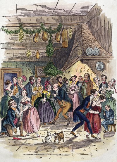 Escena de Un cuento de Navidad, de Charles Dickens de American School