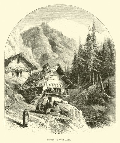 Escena en los Alpes de American School