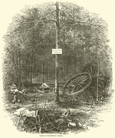 Escena de la muerte de McPherson, julio de 1864 de American School