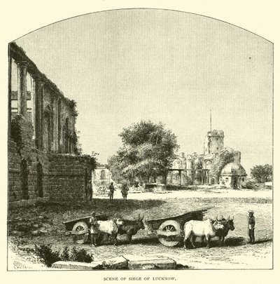 Escena del sitio de Lucknow de American School