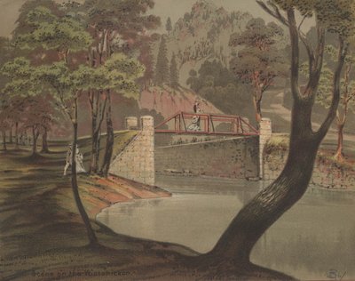 Escena en el Wissahickon, c.1880 de American School