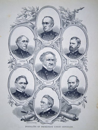 Siete generales prominentes de la Guerra Civil Americana de American School