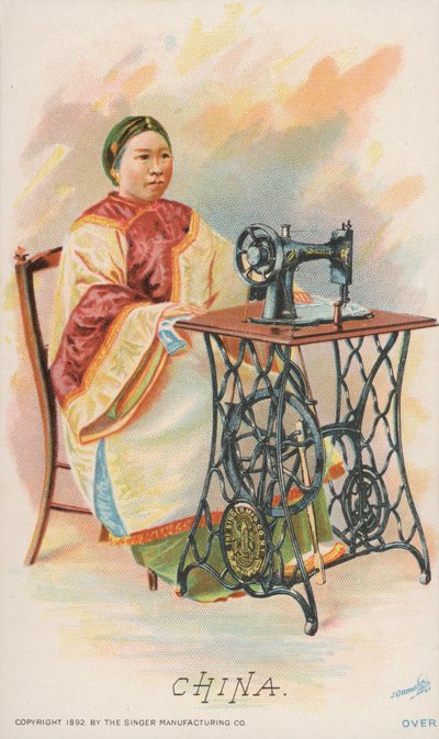 Máquina de coser, China de American School