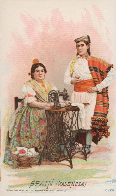 Máquina de coser, España, Valencia de American School