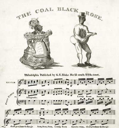 Partitura de The Coal Black Rose de American School
