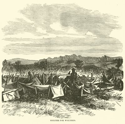 Refugio para heridos, septiembre 1862 de American School