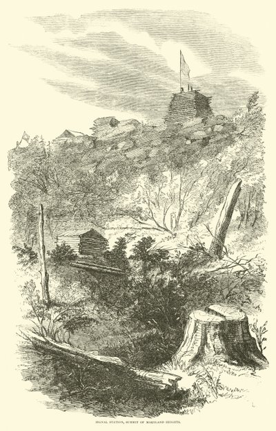 Estación de señales, cima de Maryland Heights, septiembre 1862 de American School