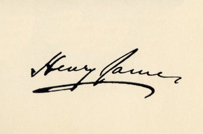 Firma de Henry James de American School