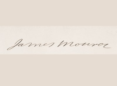 Firma de James Monroe de American School