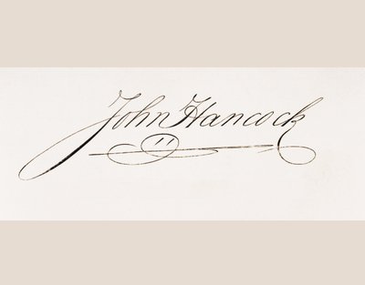Firma de John Hancock de American School