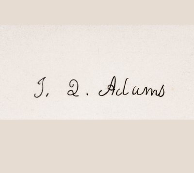 Firma de John Quincy Adams de American School