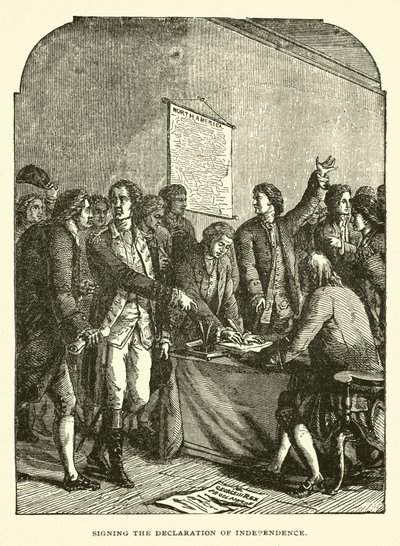 Firma de la Declaración de Independencia de American School