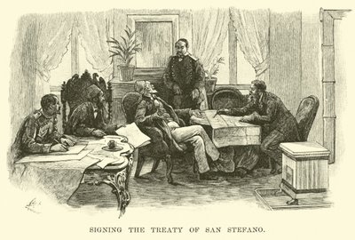 Firma del Tratado de San Stefano de American School