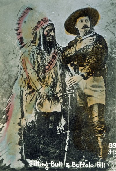 Toro Sentado y Buffalo Bill, c.1885 de American School