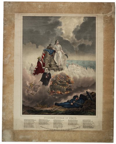 Sueño de paz de los soldados, 1864 de American School