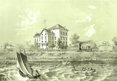 Soldiers Home, de Chicago Illustrated, con descripciones literarias de James W. Sheahan, publicado por Jevne & Almini, Chicago, 1866-67 de American School
