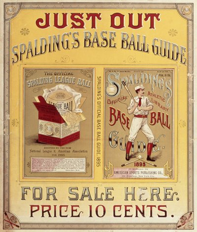 Guía de Béisbol de Spalding, 1895 de American School