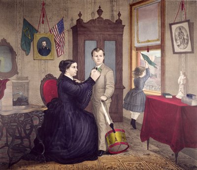 Día de San Patricio en América, publicado por Duval y Hunter, Filadelfia, 1872 de American School