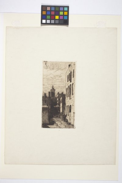 Escena callejera (tinta) de American School