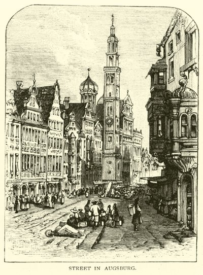 Calle en Augsburgo de American School