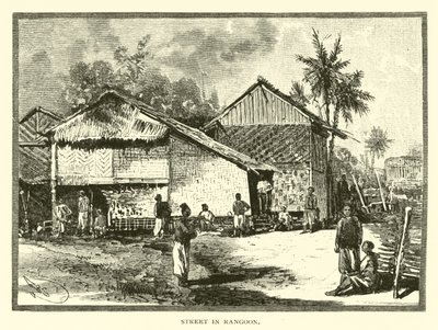 Calle en Rangún de American School