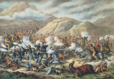 La batalla de Little Big Horn, 25 de junio de 1876, 1889 de American School