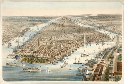La ciudad de Nueva York, pub. 1876 de American School