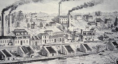 La Planta de Pólvora Du Pont, en el río Brandywine de American School