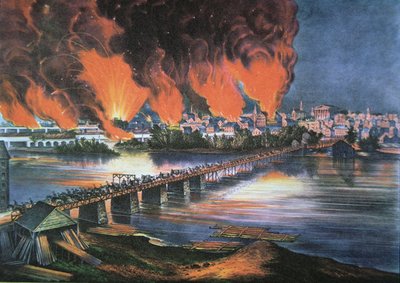 La caída de Richmond, Virginia, la noche del 2 de abril de 1865 de American School
