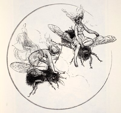 Las Hadas, de La Guía Mundial de Gnomos, Hadas, Elfos y Otros Seres Pequeños por Thomas Keightley (1789-1872) Publicado 1880 de American School