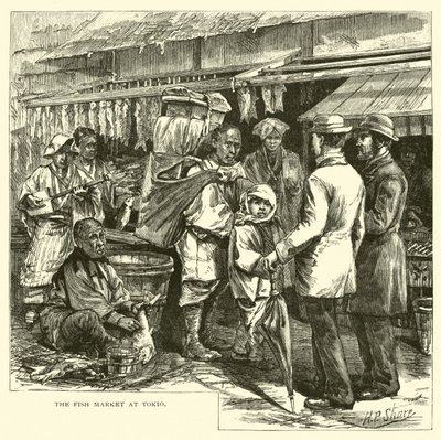 El mercado de pescado en Tokio de American School