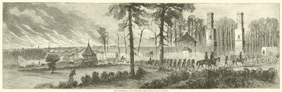 Los Cuerpos Decimocuarto y Vigésimo moviéndose fuera de Atlanta, noviembre 1864 de American School