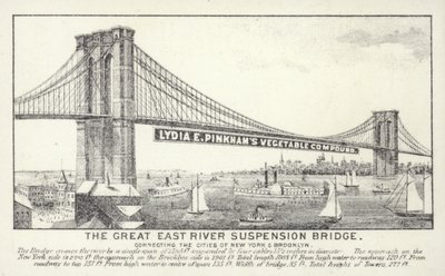 El gran puente colgante del East River, Nueva York de American School