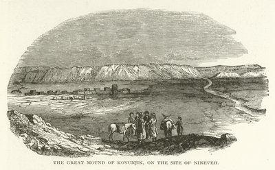 El Gran Montículo de Koyunjik, en el sitio de Nínive de American School