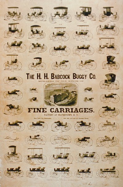 La compañía de carruajes H.H. Babcock, carruajes finos de American School