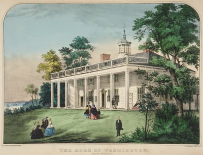 El hogar de Washington, Mount Vernon, Va., pub. c.1857 de American School