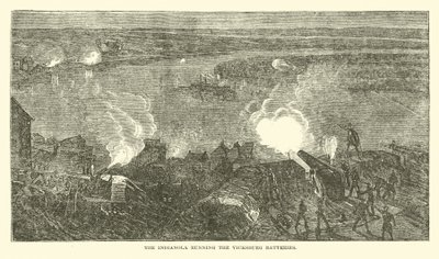 El Indianola atravesando las baterías de Vicksburg, febrero 1863 de American School