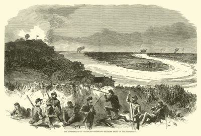 El cerco de Vicksburg, extremo derecho de Sherman en el Mississippi, mayo 1863 de American School