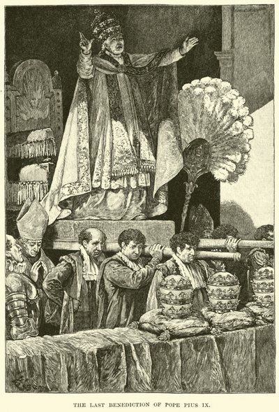 La última bendición del Papa Pío IX de American School